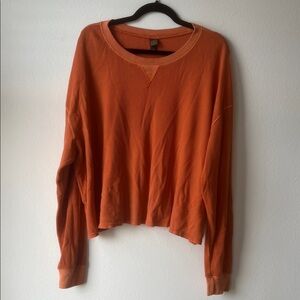Wild Fable Bright Orange Knit Top